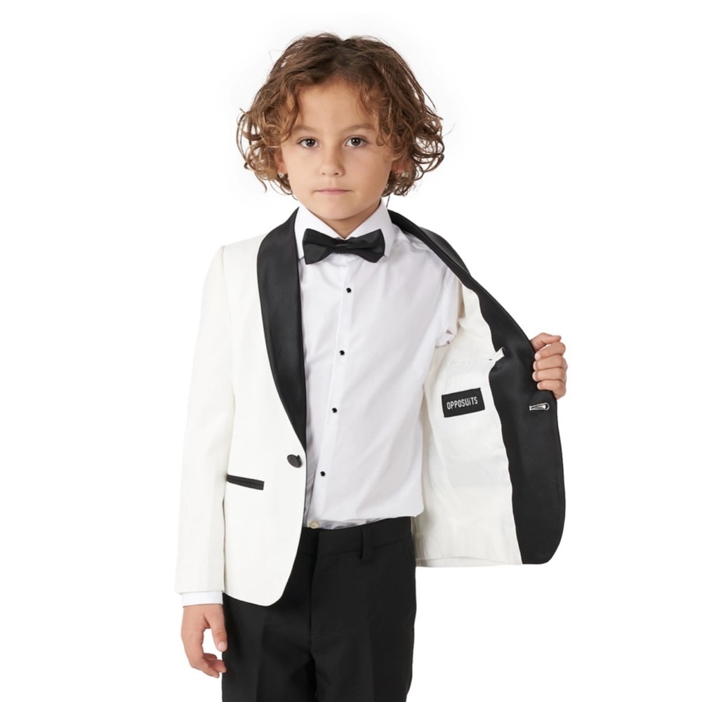 OppoSuits Kids Classic Black and White Set - Picture 3 of 8